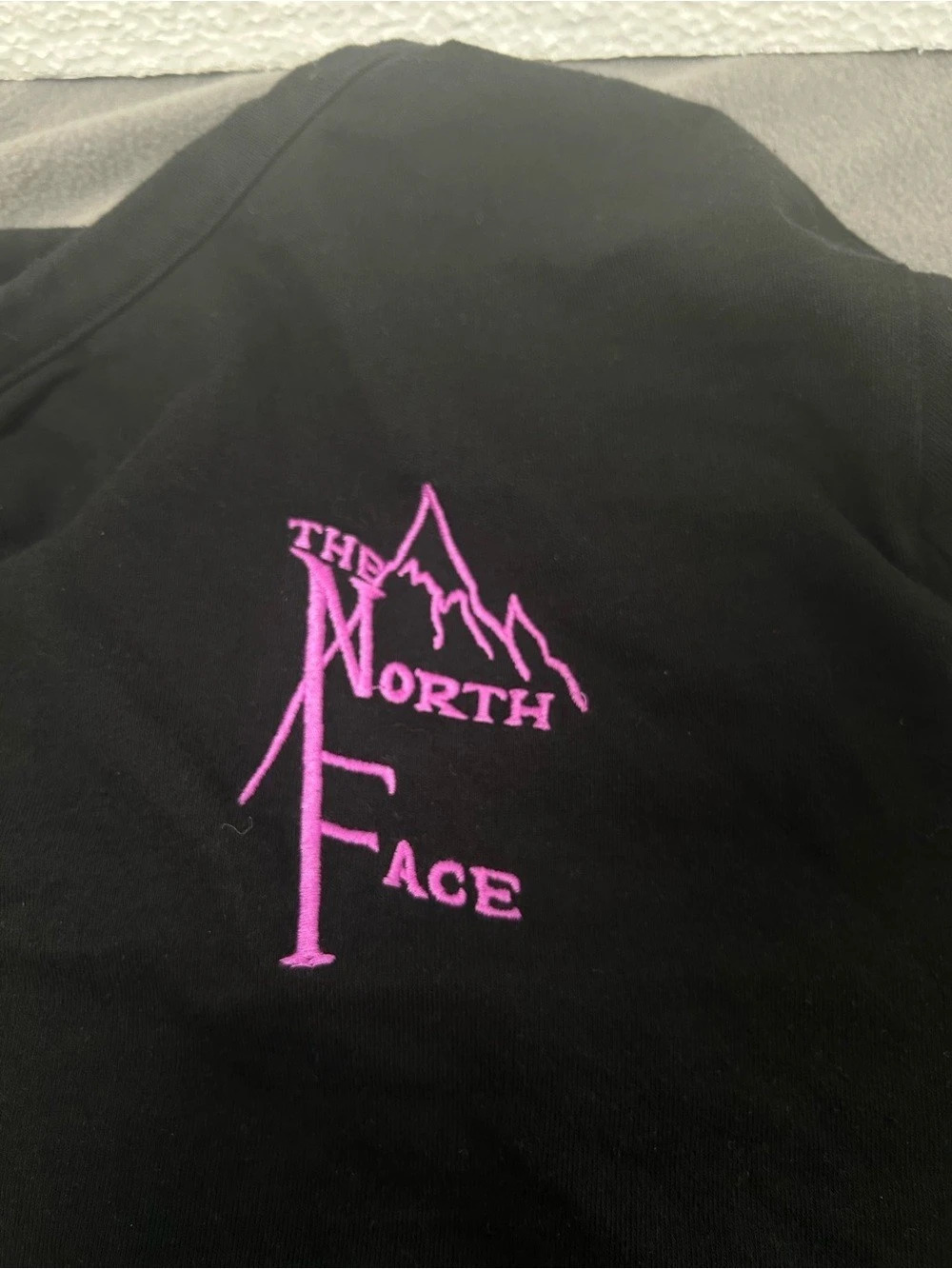 The North Face Black Short Sleeve Tee Size XL retro logo
